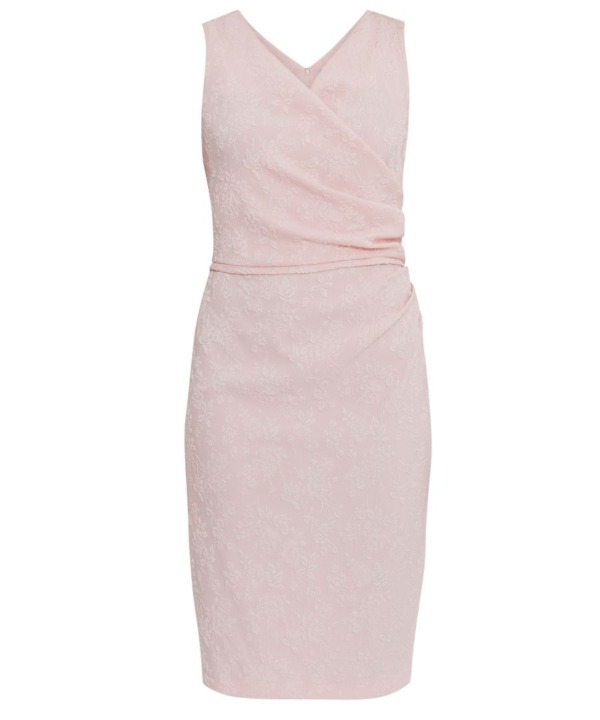 Gina Bacconi Womens Hillari Floral Jacquard Dress - Pink - Size 22 UK