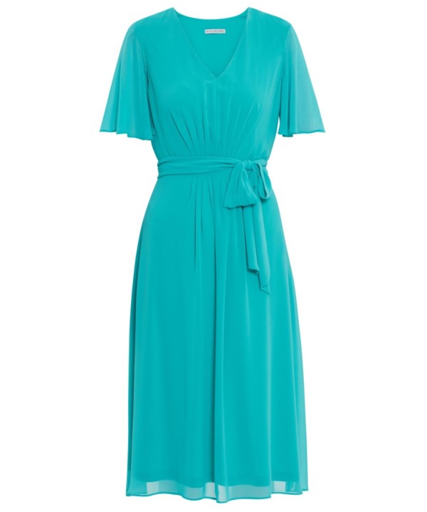 Gina Bacconi Womens Lizelle Chiffon Dress With Tie - Green - Size 22 UK