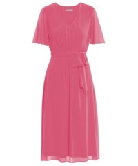 Gina Bacconi Womens Lizelle Chiffon Dress With Tie - Pink - Size 22 UK