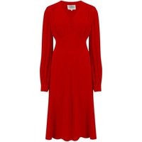 "Ava" Dress in Solid 40's Red