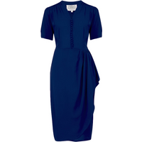 "Mabel" Dress in Solid Navy