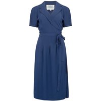 "Peggy" Wrap Dress in French Navy