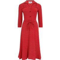 Polly Dress CC41 in Red Ditzy