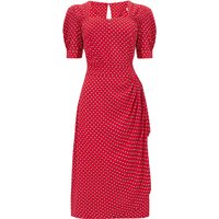 Shelly Dress in 40s Red Ditzy CC41