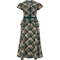 The "Casey" Dress in Green Check Print