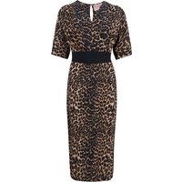 The “Evelyn" Wiggle Dress in Leopard Print