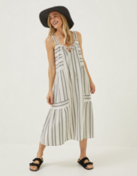 FatFace Beach Wear Tulum Stripe Midi Dress