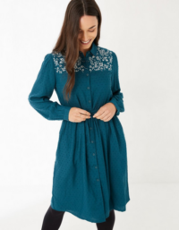 FatFace Corby Embroidered Dress