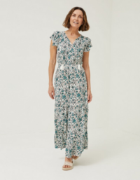 FatFace Stevie Sketched Floral Maxi Dress
