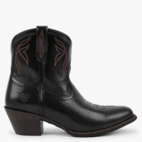ARIAT Darlin Black Leather Western Boots Colour: Black Leather