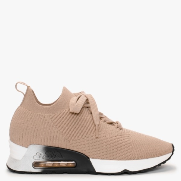 ASH Larsen Skin Ribbed Knit Trainers Colour: Ndf