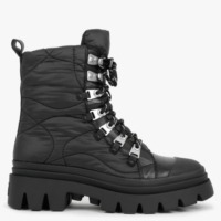 ASH Peak Black Nylon Hiking Boots Colour: Black Fabric