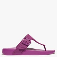 FITFLOP Iqushion Adjustable Buckle Miami Violet Flip Flops Colour: Pue