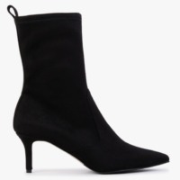 KENNEL & SCHMENGER Rome Black Stretch Ankle Boots Colour: Black Fabric