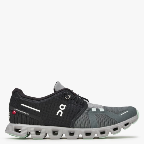 ON RUNNING Cloud 5 Black Lead Trainers Size: 8