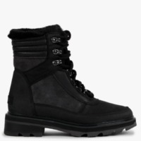 SOREL Lennox Lace Cosy STKD Jet Black Waterproof Boots Size: 4