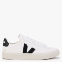 VEJA Campo Chromefree Leather Extra White Black Trainers Size: 41