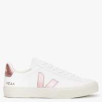 VEJA Campo Chromefree Leather Extra White Nacre Trainers Size: 35
