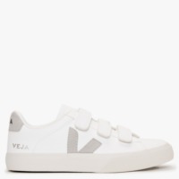 VEJA Recife Logo Chromefree Leather Extra White Natural Trainers Colou