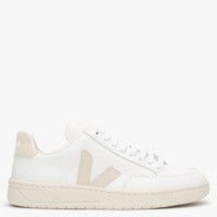 VEJA V-12 Leather Extra White Sable Trainers Colour: Beige Suede