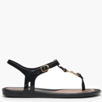 VIVIENNE WESTWOOD x Melissa Solar Orb Black Toe Post Sandals Size: 36