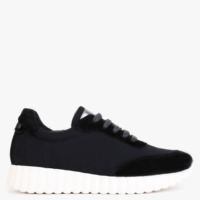 Weekend By Pedro Miralles Bollito Black Neoprene Suede Trim Trainers C