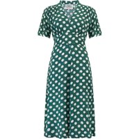 "Dolores" Swing Dress in Green Moonshine