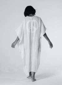 LET THERE BE PEACE KAFTAN. White (last one) by A Perfect Nomad by Young British Designers