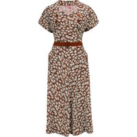 The "Ayda" 2pc Dress & Detachable Shrug Bolero Set In Cinnamon Whisp