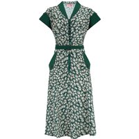The "Casey" Dress in Green Whisp Print