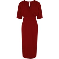 The “Evelyn" Wiggle Dress in Wine
