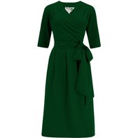 The "Vivien" Full Wrap Dress in Green
