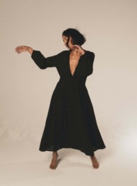 WILD HEART Black Dress by A Perfect Nomad by Young British Designers