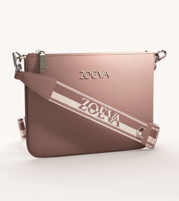 ZOEVA The Everyday Clutch & Shoulder Strap (Champagne)