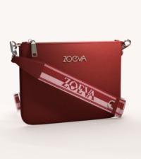 ZOEVA The Everyday Clutch & Shoulder Strap (Cherry)