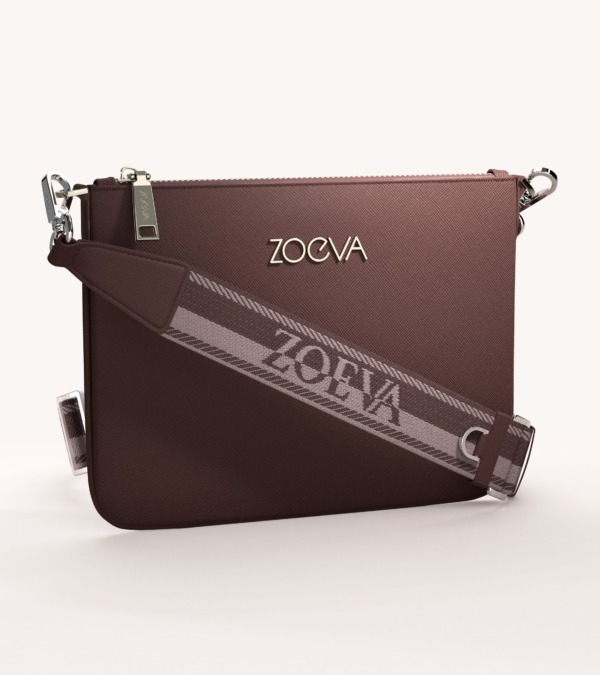 ZOEVA The Everyday Clutch & Shoulder Strap (Plum)
