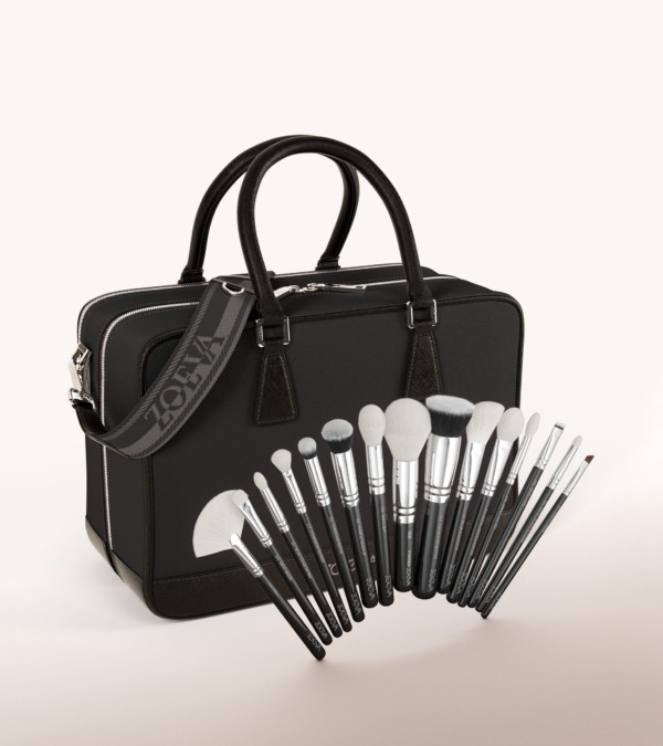 ZOEVA The Zoe Bag & The Artists Brush Set (Black)