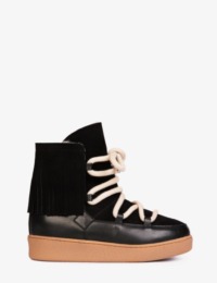 Penelope Chilvers Cropped Lunar Fringed Suede Boot