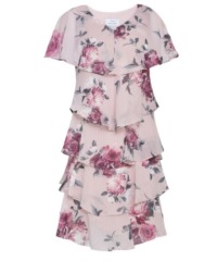 Gina Bacconi  Ella Floral Print Tiered Dress