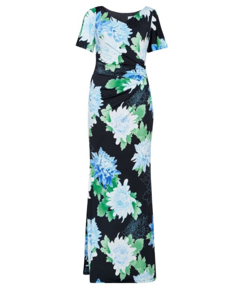 Gina Bacconi Womens Jaylene Jersey Maxi Dress - Floral - Size 22 UK