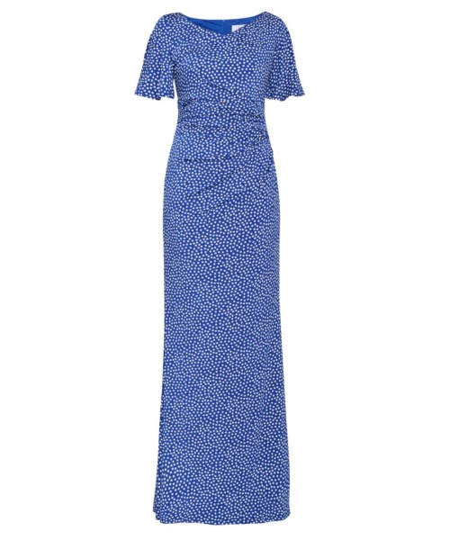 Gina Bacconi Womens Kasia Jersey Maxi Dress - Blue - Size 22 UK