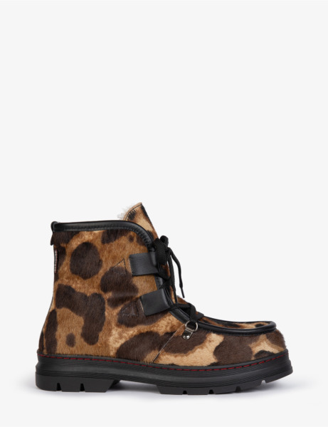 Penelope Chilvers Incredible Tortoiseshell Shearling-Lined Boot