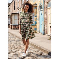 Joanie Coronation Street X Joanie - Macdonald Coronation Street Print Dress-12