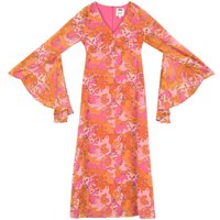Joanie Dawn O’Porter X Joanie - Pinacolada Floral Print Midaxi Dress - Orange - 12