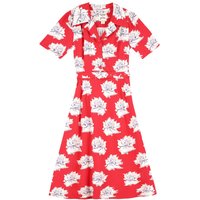 Joanie Horrockses Fashions X Joanie - Tally Rose Print Midi Tea Dress - 12