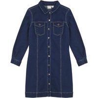 Joanie Lowri Mid-Wash Denim Shirt Dress - 12