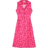 Joanie Maryann Pink Floral Print Sleeveless Midi Dress - 12