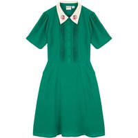 Joanie Zooey Embroidered Collar Dress - Green - 12