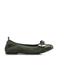 Moda In Pelle Fellicity Green Patent Mocc Croc 37 Size: EU 37 / UK 4