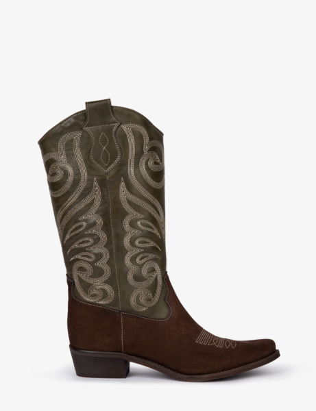 Penelope Chilvers Pasofino Embroidered Leather Cowboy Boot